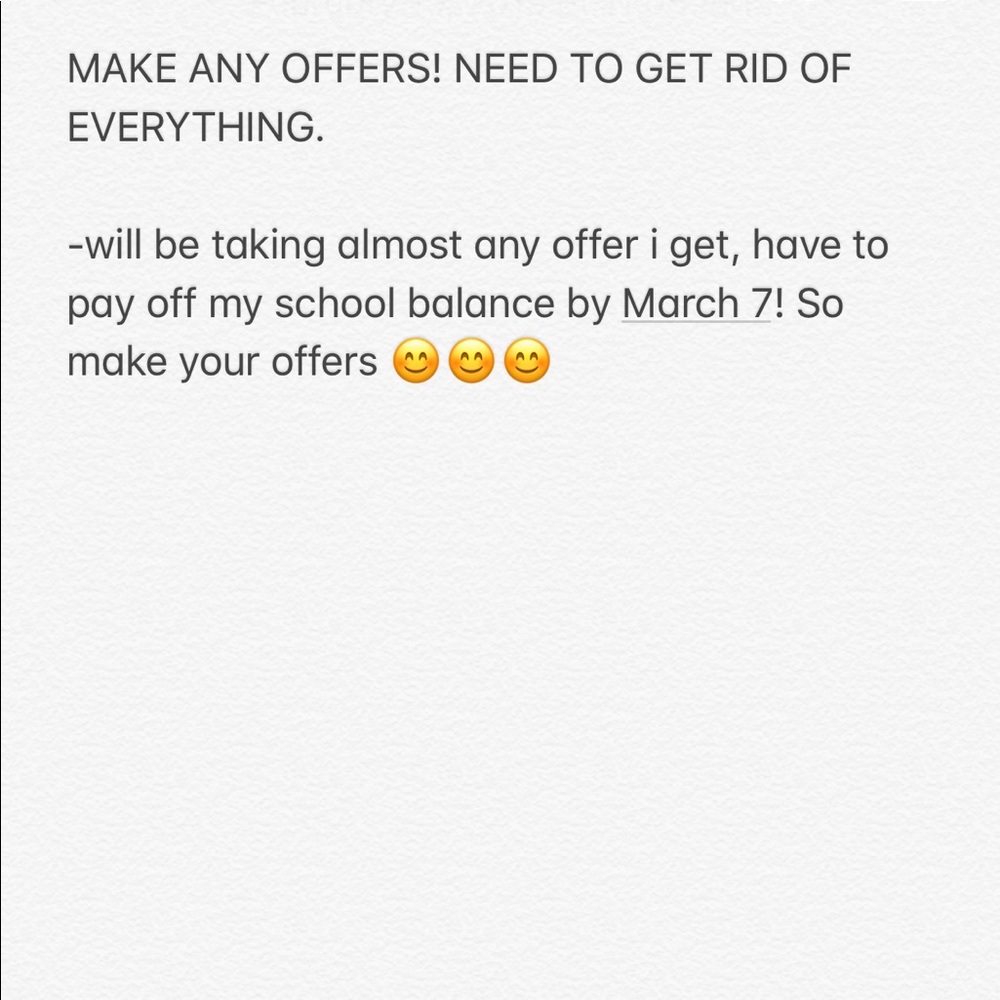 MAKE OFFERS